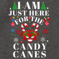 I Am Just Here For The Candy Canes  Vector Backpack