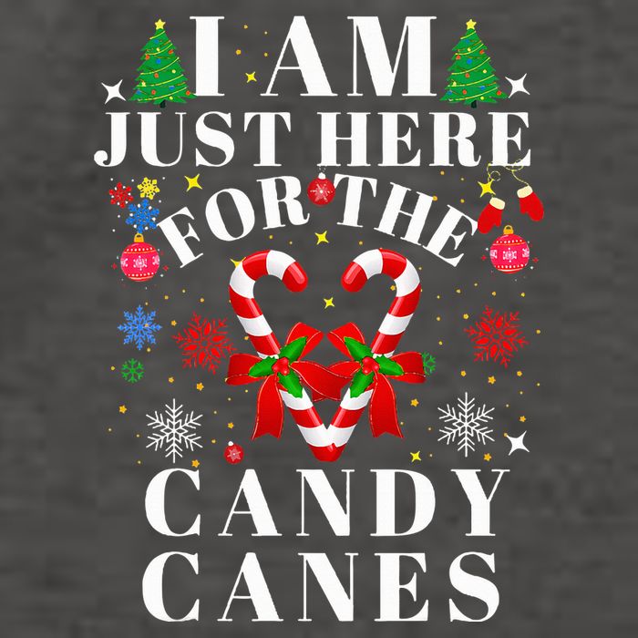 I Am Just Here For The Candy Canes  Vector Backpack