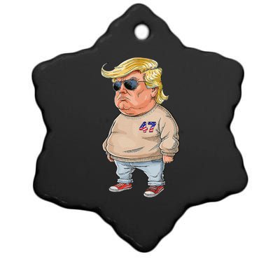 I Am Just A Chill Guy Funny Chill Guy Meme Trump Meme 2024 Ceramic Star Ornament