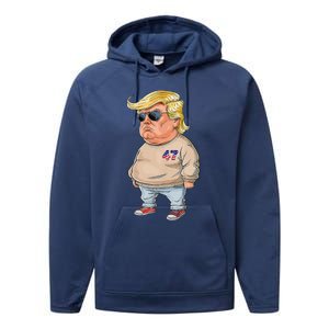 I Am Just A Chill Guy Funny Chill Guy Meme Trump Meme 2024 Performance Fleece Hoodie