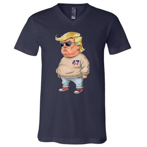 I Am Just A Chill Guy Funny Chill Guy Meme Trump Meme 2024 V-Neck T-Shirt