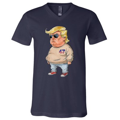 I Am Just A Chill Guy Funny Chill Guy Meme Trump Meme 2024 V-Neck T-Shirt