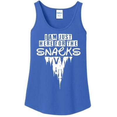 I Am Just Here For The Snacks Gift Ladies Essential Tank