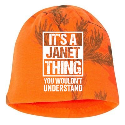 It's A Janet Thing You Wouldn't Understand Funny Gift Kati - Camo Knit Beanie