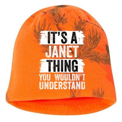 It's A Janet Thing You Wouldn't Understand Funny Gift Kati - Camo Knit Beanie