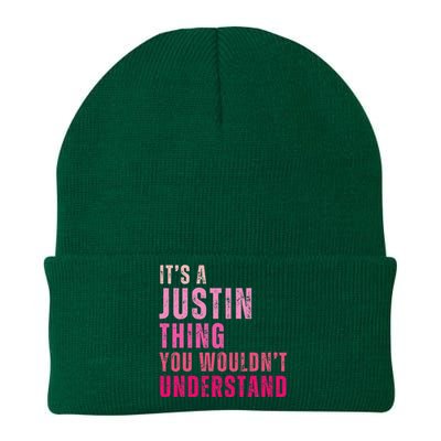 ItS A Justin Thing You WouldnT Understand Justin Vintage Knit Cap Winter Beanie