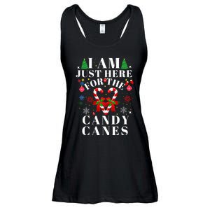 I Am Just Here For The Candy Canes christmas Ladies Essential Flowy Tank