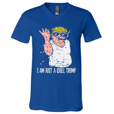 I Am Just A Chill Guy Trump V-Neck T-Shirt