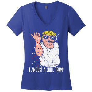 I Am Just A Chill Guy Trump Women's V-Neck T-Shirt