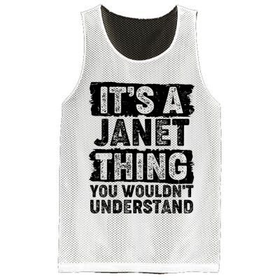 It's A Janet Thing You Wouldn't Understand Mesh Reversible Basketball Jersey Tank