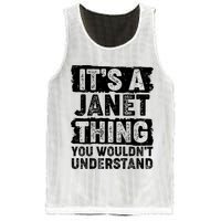 It's A Janet Thing You Wouldn't Understand Mesh Reversible Basketball Jersey Tank