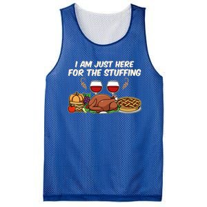 I Am Just Here For The Stuffing Gift Mesh Reversible Basketball Jersey Tank