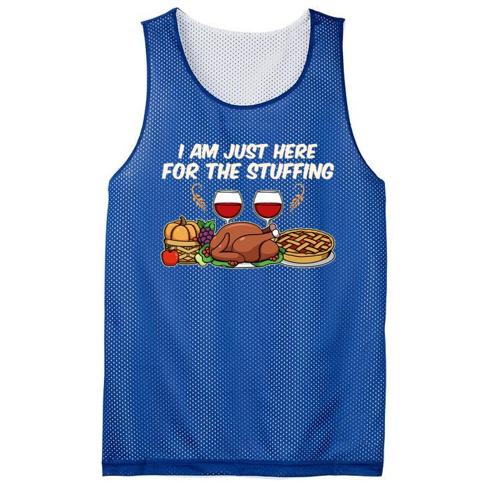 I Am Just Here For The Stuffing Gift Mesh Reversible Basketball Jersey Tank