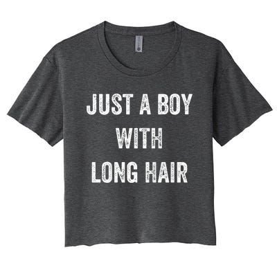 I Am Just A With Long Hair Better Than Yours Women's Crop Top Tee