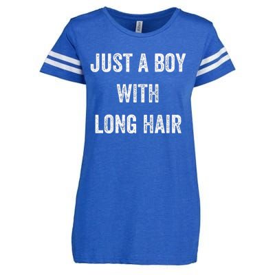 I Am Just A With Long Hair Better Than Yours Enza Ladies Jersey Football T-Shirt