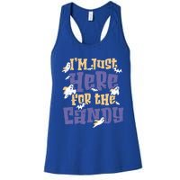 I Am Just Here For The Candy Happy Halloween Gift Women's Racerback Tank