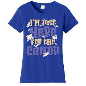 I Am Just Here For The Candy Happy Halloween Gift Women's T-Shirt