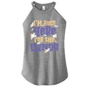 I Am Just Here For The Candy Happy Halloween Gift Women's Perfect Tri Rocker Tank