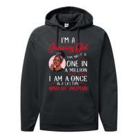 I'm A January Black Women Capricorn Birthday Gifts Performance Fleece Hoodie