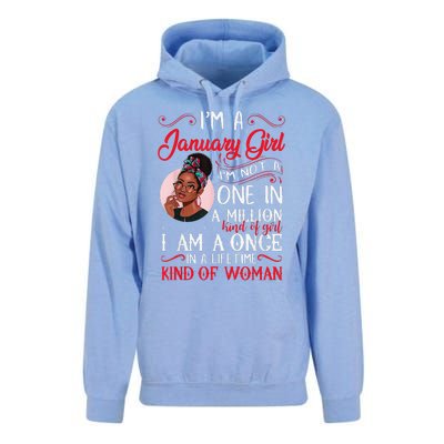 I'm A January Black Women Capricorn Birthday Gifts Unisex Surf Hoodie