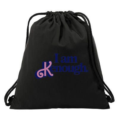 I Am Kenough Drawstring Bag