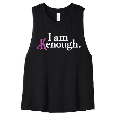 I Am Kenough Funny Colorful For Man And Women Women's Racerback Cropped Tank