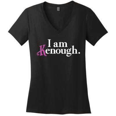 I Am Kenough Funny Colorful For Man And Women Women's V-Neck T-Shirt