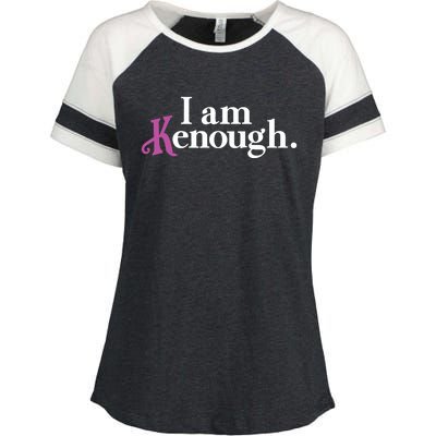 I Am Kenough Funny Colorful For Man And Women Enza Ladies Jersey Colorblock Tee