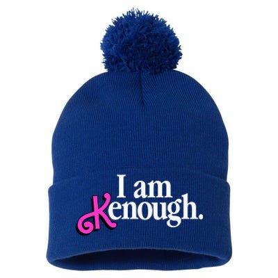 I Am Kenough Funny I Am Kenough For Men Pom Pom 12in Knit Beanie