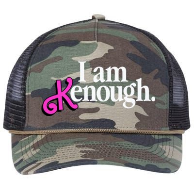 I Am Kenough Funny I Am Kenough For Men Retro Rope Trucker Hat Cap