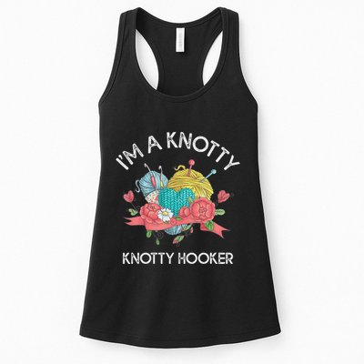 IM A Knotty Hooker Crochet Knitting Womens Tank Top