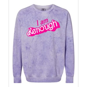 I Am Kenough Funny I Am Kenough For Men Colorblast Crewneck Sweatshirt