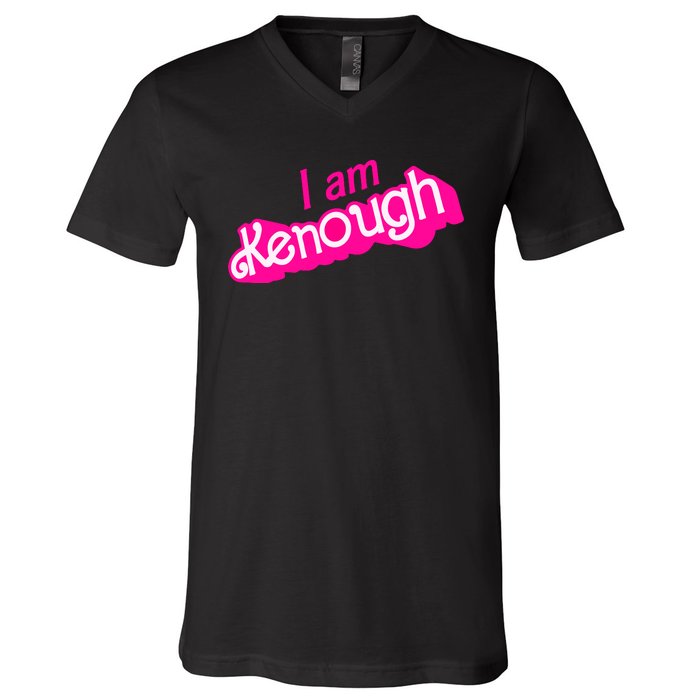 I Am Kenough Funny I Am Kenough For Men V-Neck T-Shirt