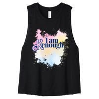 I Am Ken Enough Women's Racerback Cropped Tank