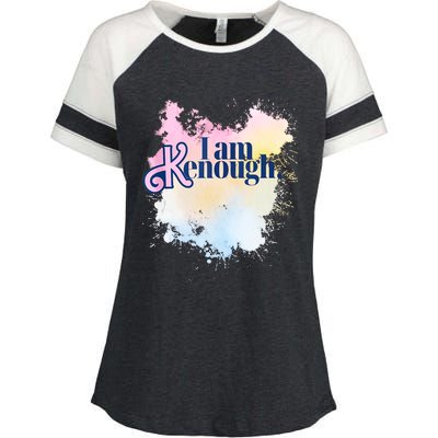 I Am Ken Enough Enza Ladies Jersey Colorblock Tee