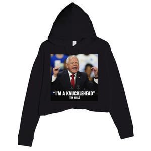 I’M A Knucklehead At Times Crop Fleece Hoodie