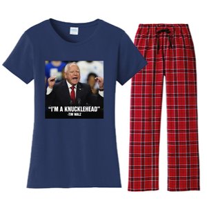 I’M A Knucklehead At Times Women's Flannel Pajama Set