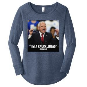 I’M A Knucklehead At Times Women's Perfect Tri Tunic Long Sleeve Shirt