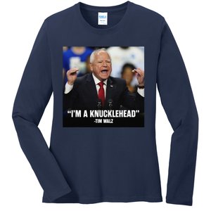 I’M A Knucklehead At Times Ladies Long Sleeve Shirt