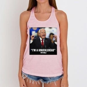 I’M A Knucklehead At Times Women's Knotted Racerback Tank