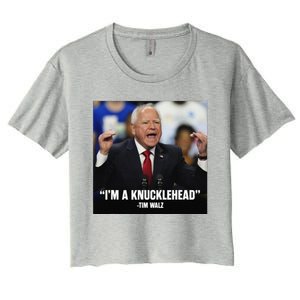 I’M A Knucklehead At Times Women's Crop Top Tee