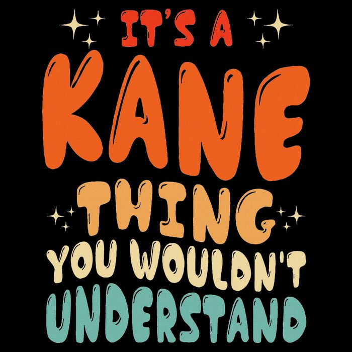 ItS A Kane Thing You WouldnT Understand Retro Groovy 80S Full-Length Apron With Pockets