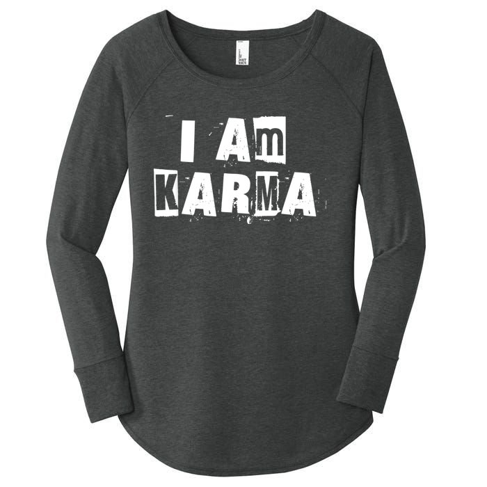 I Am Karma Women's Perfect Tri Tunic Long Sleeve Shirt