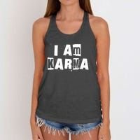 I Am Karma Women's Knotted Racerback Tank