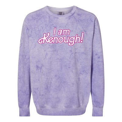 I Am Kenough Colorblast Crewneck Sweatshirt