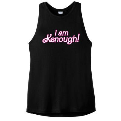 I Am Kenough Ladies PosiCharge Tri-Blend Wicking Tank