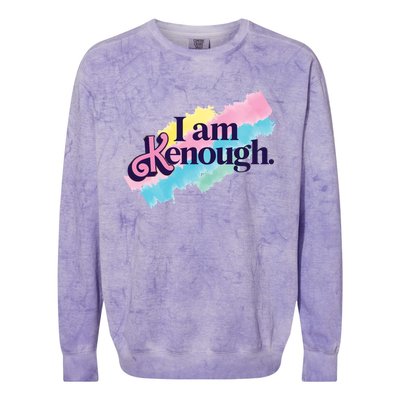 I Am Kenough Ken Doll Funny Fan Lover Colorblast Crewneck Sweatshirt