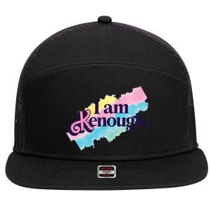 I Am Kenough Ken Doll Funny Fan Lover 7 Panel Mesh Trucker Snapback Hat