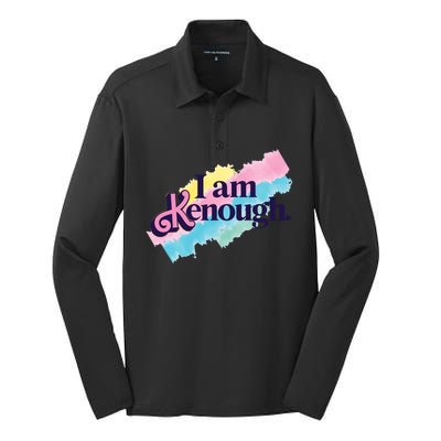 I Am Kenough Ken Doll Funny Fan Lover Silk Touch Performance Long Sleeve Polo