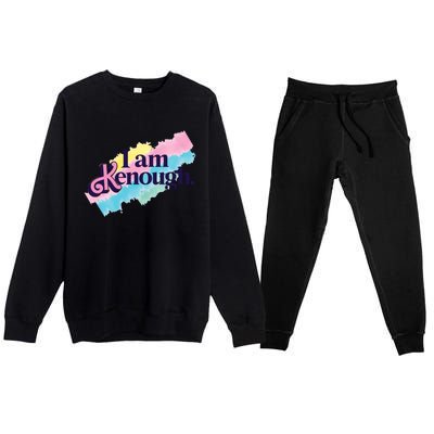 I Am Kenough Ken Doll Funny Fan Lover Premium Crewneck Sweatsuit Set